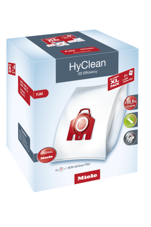 Комплект мешков пылесборников Allergy XL Pack 2 HyClean FJM + фильтр HA 50 Miele купить в Казани | Всегда в наличии! | Артикул 10632910 | Официальный сайт