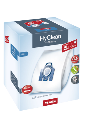 Комплект мешков пылесборников Allergy XL Pack 2 HyClean GN + фильтр HA 50 Miele купить в Казани | Всегда в наличии! | Артикул 10632880 | Официальный сайт