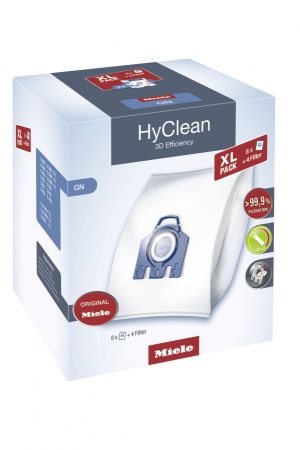 Комплект мешков пылесборников XL GN HyClean 3D Miele купить в Казани | Всегда в наличии! | Артикул 10455000 | Официальный сайт